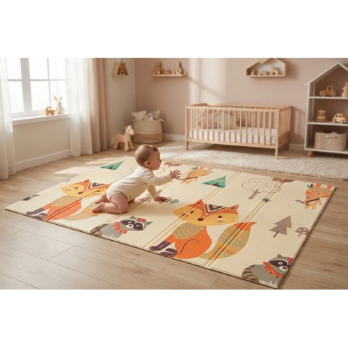 Holmen Oyun Matı Minik Hayvanlar Soft Katlanabilir 150*200 cm